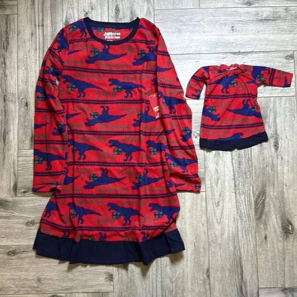 Jammies for your families size 10/12 with doll nightgown